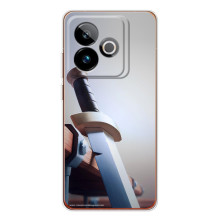 Силиконовый Чехол (атрибутика Клеш Роял) для Realme GT 7T (Меч варвара)