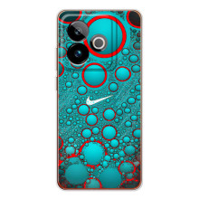 Силиконовый Чехол на Realme GT 7T с картинкой Nike (Найк зеленый)