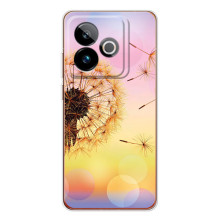 Силиконовый Чехол с одуванчиками на Realme GT 7T (Цветок-одуванчик)