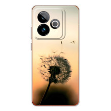 Силиконовый Чехол с одуванчиками на Realme GT 7T (Роздумаханый одуванчик)