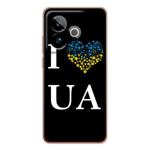 Силиконовый Чехол на Realme GT 7T (Я-Украина) (I Love UA)