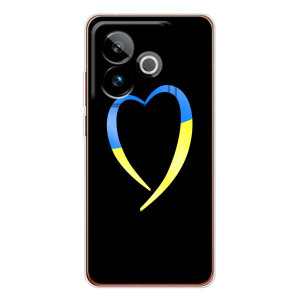 Силиконовый Чехол на Realme GT 7T (Я-Украина) (Украинское сердце)