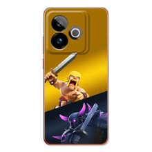 Чехол з героями Клеш Рояль для Realme GT 7T – Варвар против Пекка