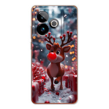 Яркий чехол для Realme GT 7T с Зимними Оленятами – Олень среди подарков