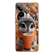 Печатный чехол «Зверята с кофе» для Realme GT 7T