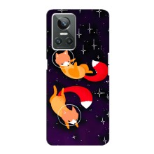 Чохли з картинкою Лисичка для Realme GT Neo 3 (VPrint) (Лисички космонавти)