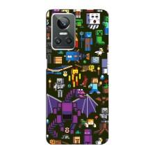 Чохол Майнкрафт на Realme GT Neo 3 (AlphaPrint) Minecraft (Колаж Майнкрафт)