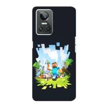 Чохол Майнкрафт на Realme GT Neo 3 (AlphaPrint) Minecraft (персонажі Minecraft)