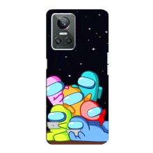 Чохли Амонг Ас для Realme GT Neo 3 (AlphaPrint) (Скіни в космосі)