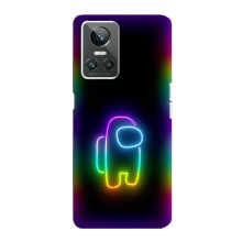 Чохли Амонг Ас для Realme GT Neo 3 (AlphaPrint) (Яскравий скін)