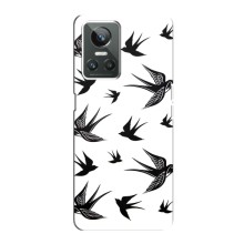 Чохол з пташками на Realme GT Neo 3 (VPrint) (Ластівки)