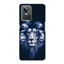 Чохол з картинкою ЛЕВ для Realme GT Neo 3 (VPrint) (Синій Лев)