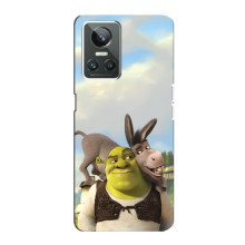 Чохол з мультфільмом Шрек на Realme GT Neo 3 – Шрек і осел