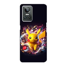 Чохол з Пікачу на Realme GT Neo 3 (Пікачу з м'ячем)