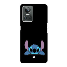Чехол с принтом Стич на Realme GT Neo 3 – Стич на черном
