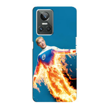Чехол с принтом Фантастическая четверка для Realme GT Neo 3 – Человек-Факел