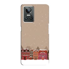 Новорічні, Святкові Чохли для Realme GT Neo 3 - 2024 год (Зимове місто)