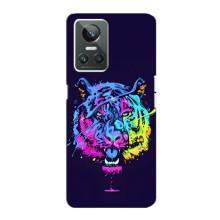 Силіконовий бампер з картинкою звірів для Realme GT Neo 3 (Тигр-Арт)