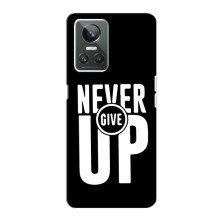 Силиконовый Чехол на Realme GT Neo 3 с картинкой Nike – Never Give UP