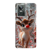 Яскравий чохол для Realme GT Neo 3 з Зимові Оленята