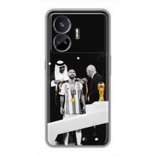 Чехлы для Realme GT Neo 5 (Leo чемпион) (AlphaPrint) (Месси в накидке)