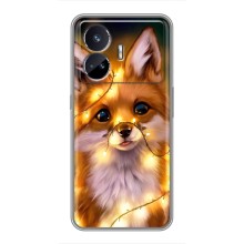 Чехлы с картинкой Лисички для Realme GT Neo 5 (VPrint) (Лисичка в гирляндах)
