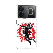 Чехлы с принтом Спортивная тематика для Realme GT Neo 5 (Волейболист)