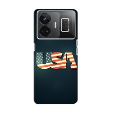 Чехол Флаг USA для Realme GT Neo 5 (USA)