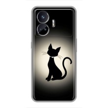 Чехол с принтом для Realme GT Neo 5 (AlphaPrint) Модные коты – Силуэт котика