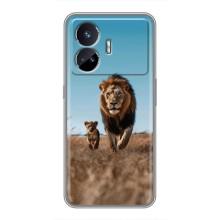 Чехол Король лев на Реалми ДжТ Нео 5 – Мусафа и Симба