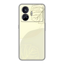 Чехол цветочный дизайн для Realme GT Neo 5 – Зелёный фон