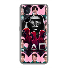 Чехол Гра в кальмара для Realme GT Neo 5 – Персонажи игры кальмара