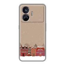 Новорічні, Святкові Чохли для Realme GT Neo 5 - 2024 год (Зимове місто)