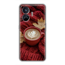 Чехол с уникальным дизайном «Осень с кофе» для Realme GT Neo 5 – Кофе на пледе