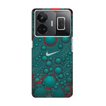 Силиконовый Чехол на Realme GT Neo 5 с картинкой Nike (Найк зеленый)
