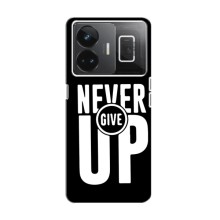 Силиконовый Чехол на Realme GT Neo 5 с картинкой Nike (Never Give UP)