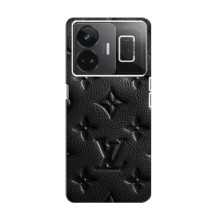 Текстурный Чехол Louis Vuitton для Реалми ДжиТи Нео 5 (Черный ЛВ)