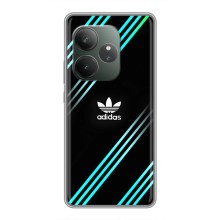 Чехлы Адидас для Realme GT Neo 6 SE (AlphaPrint) (Адидас с полосами)