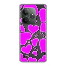 Чехлы для любимой на GT Neo 6 SE (VPrint) (Pink hearts)