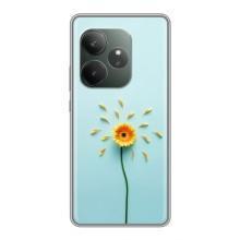 Чехлы с Цветами для Realme GT Neo 6 SE (VPrint) (Желтый цветок)