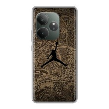 Чехлы для Realme GT Neo 6 SE - с картинкой JORDAN (AlphaPrint) (Logo Jordan)