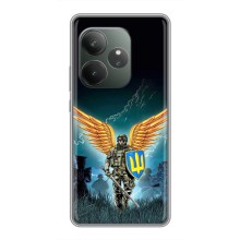 Чехлы с картинкой ЗСУ для Realme GT Neo 6 SE (AlphaPrint) (Солдат ЗСУ)