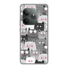 Чехлы с Котиками для Realme GT Neo 6 SE (VPrint) (Рисованные котики)
