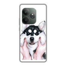 Чехлы с собаками для Realme GT Neo 6 SE (VPrint) (Довольный Хаски)