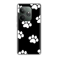 Чехлы с собаками для Realme GT Neo 6 SE (VPrint) (Следы собаки)