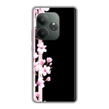 Чехол для GT Neo 6 SE - с принтом (Дизайнерские) (AlphaPrint) (Цветочки)
