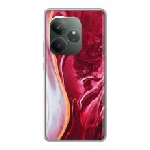 Чехол для GT Neo 6 SE - с принтом (Дизайнерские) (AlphaPrint) (Мрамор красный)