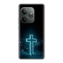 Чехол для Realme GT Neo 6 SE (AlphaPrint) - (Христианские) (Крест и город)