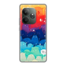 Чехол на GT Neo 6 SE с Котами (VPrint) (Mew)