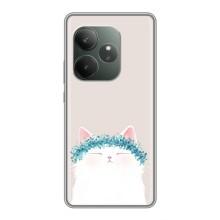 Чехол на тематику: Коты для Realme GT Neo 6 SE – Белый котик